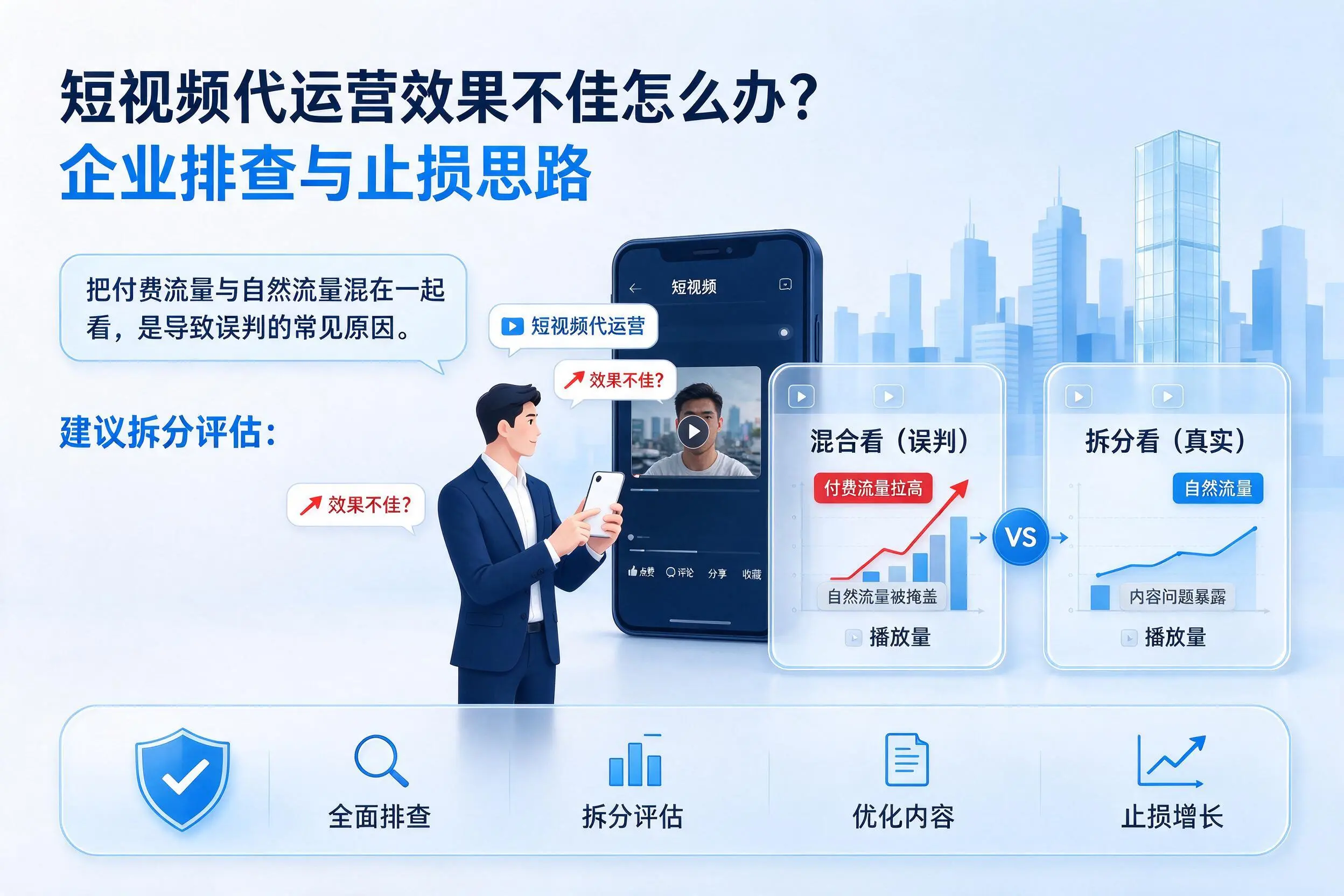 短视频代运营效果不佳怎么办？金华企业排查与止损思路