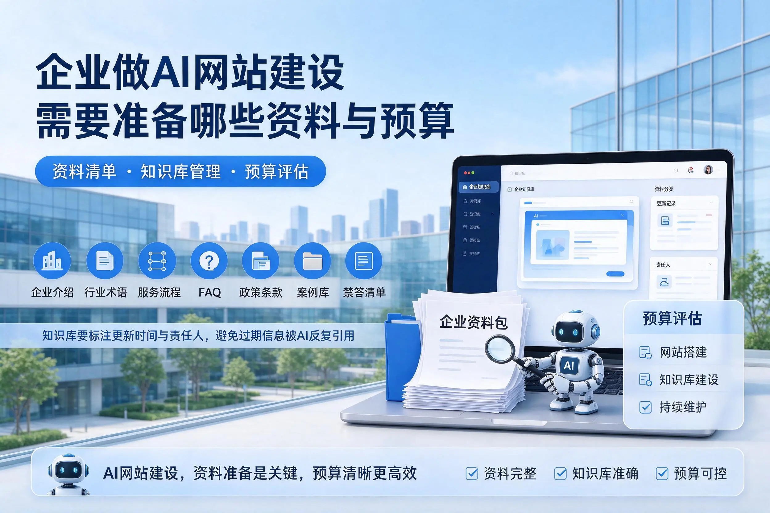 金华企业做AI网站建设需要准备哪些资料与预算